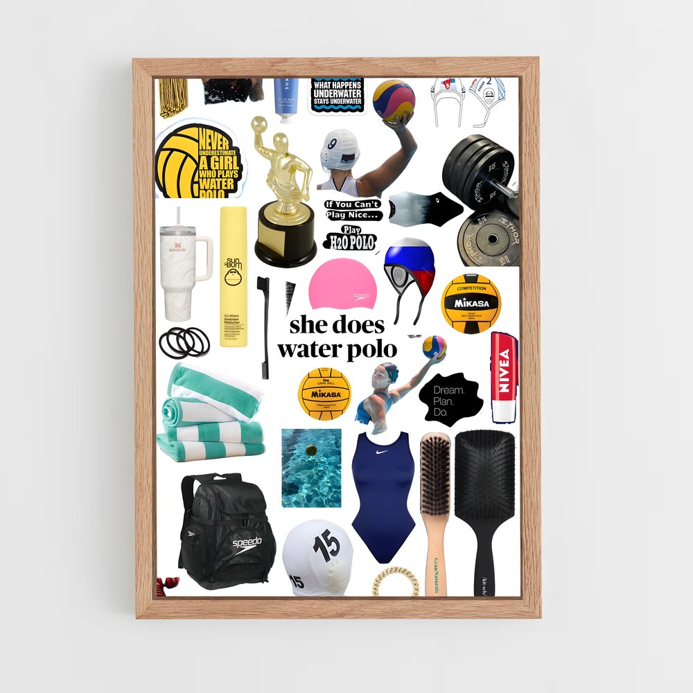 Poster Water Polo Vibes – affiche Water-polo (vue 4)
